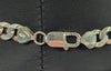 925 HALLAMRKED SILVER, THIN CURBED CHAIN W/ LOBSTER LOCK, 20", 33.5G