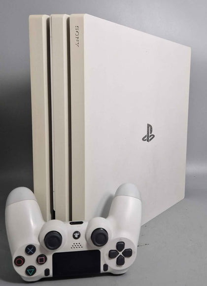 Sony Playstation 4 Pro Console, 1TB Glacier White (No Game/DLC), Boxed