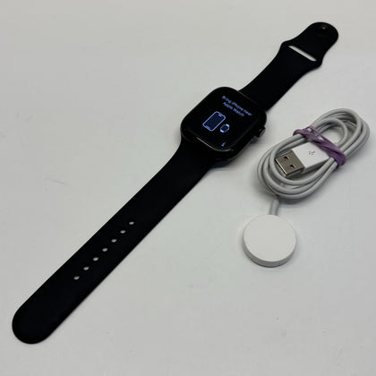 Apple Watch Series 10 46mm Aluminum Case Black Sports Band
