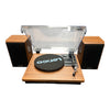 Lenco LS-100 Turntable With Bluetooth Reception And Wooden Speakers Boxed