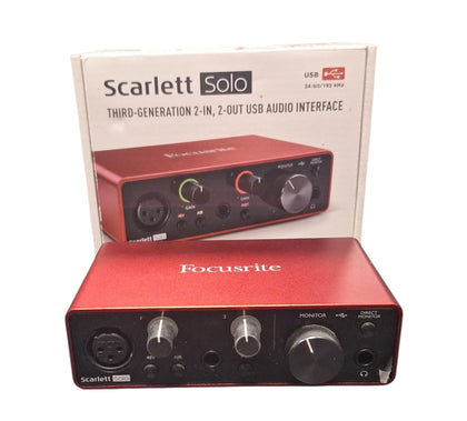 Focusrite Scarlett Solo Audio Interface - 3rd Gen