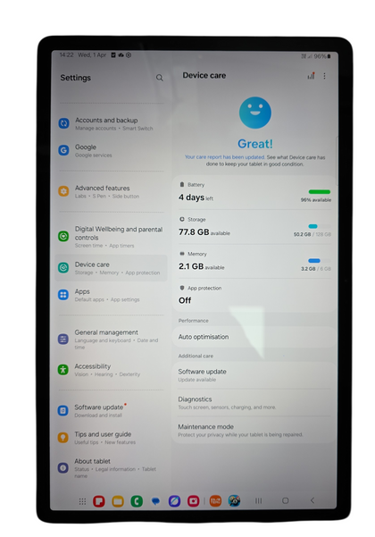 Samsung Galaxy Tab S7 FE 5G - 128GB