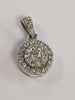 18ct White Gold Diamond Pendant