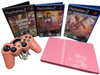 Pink Sony Playstation 2 Slimline Console Bundle PS2