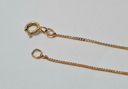 14 Carat Gold Chain and Diamond Cross