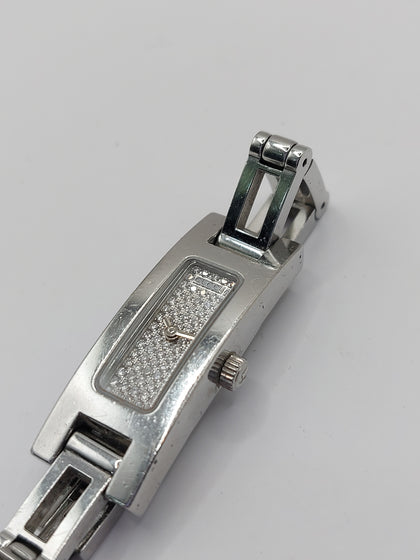 Gucci 3900L Ladies Quartz Rectangle Watch - Steel Bracelet - Unboxed *SMALL FIT*