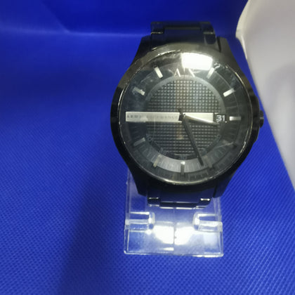 Armani Exchange Black Dial Stainless Steel AX2104 Men's Watch-SCRATCHES ON FACE DIAL