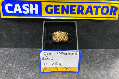 9ct Gold Keeper's Ring (Size T) 11.76g