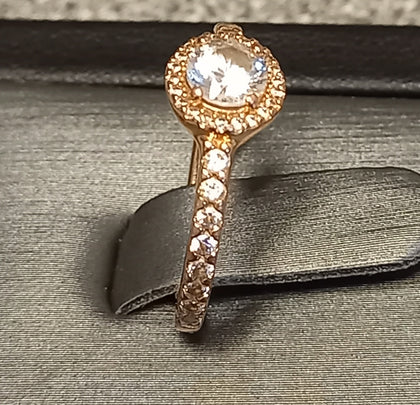 Pandora Elegance Gold Round Ring-Size-K