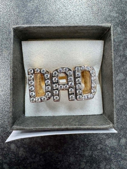 Gold dad ring **9ct** **Size W** **17.66g** **Hallmarked**