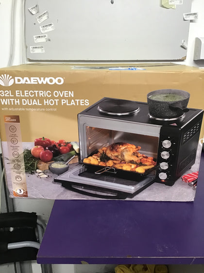 Daewoo electric countertop oven with hotplates