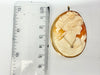 9ct yellow gold cameo broach