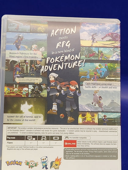 Pokemon Legends Arceus - Nintendo Switch