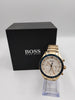 Hugo boss Men's gold toned watch boxed