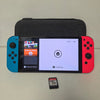 Nintendo Switch OLED - Neon Blue/Neon Red & 1 Unboxed Game