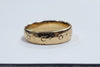 18ct Yellow Gold Patterned Band Ring - 3.34G - Size J - Hallmarked