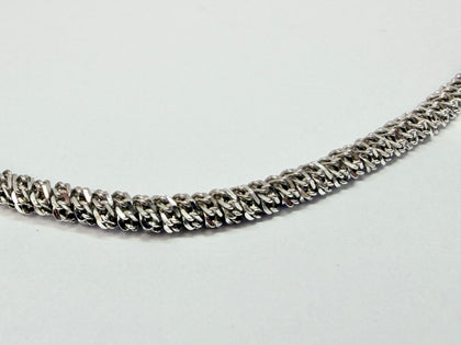 9ct white gold twist necklace 18