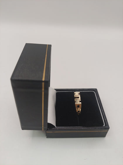 9k Gold Ring(MUM) Size Q 1.79G Hallmarked(375)&Tested