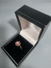 9ct GOLD RING PINK STONE 375 1.6G Size O