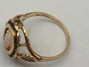 9CT 375 HALLMARKED, YELLOW GOLD RING, RING SIZE :O / 25G, BOXED