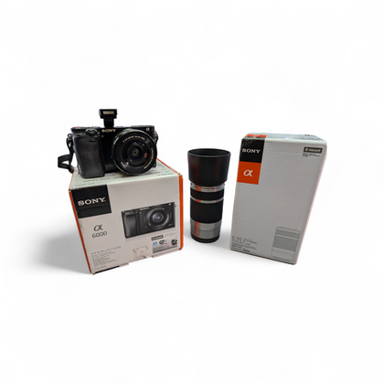 Sony A6000 Digital SLR Camera Boxed with 2 X Lenses
