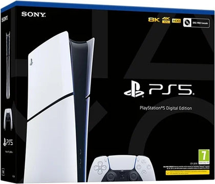 Playstation 5 Slim Digital Edition Console, 825GB, White, Boxed