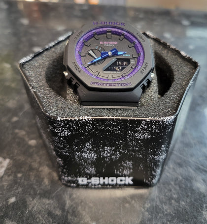 Casio GA-2100VB-1A G-Shock Analog Digital Black Dial Quartz 200m