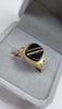 9ct gold onyx Ring Size R