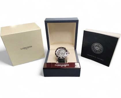 Longines Hydroconquest Quartz Chronograph Men's Watch L3.843.4.56.2**Boxed**