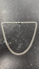 925 Silver 34g Solid curb chain 22"