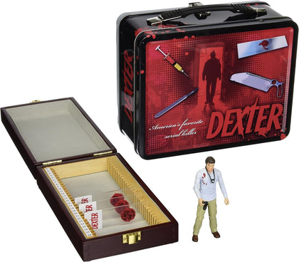 Dexter, Tan Tote with Blood Slide Box with Action Figure **Collection Only**