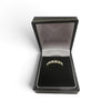 9CT Gold Diamond Ring, Black Square CZ Stones, 2.1Grams, Size O (HALLMARKED & TESTED)
