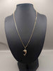 9ct Yellow Gold Necklace Chain With Dolphin Pendant - 5.19 Grams - 20" Long