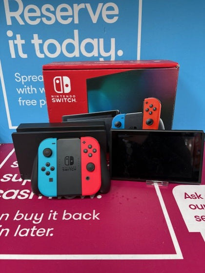 NINTENDO SWITCH CONSOLE BLUE/RED/BLACK BOXED