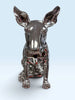 50CM CHROME BULL TERRIER statue
