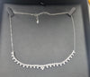 Silver Cubic Zirconia Fancy Drop Necklet **CHISHOLM HUNTER**