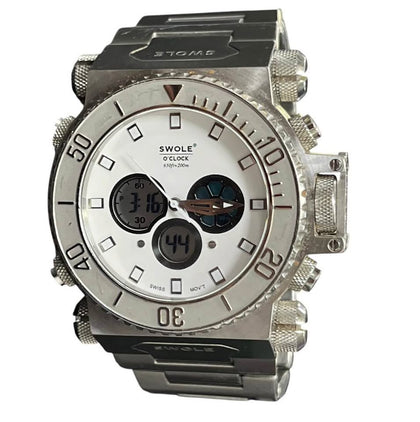 SWOLE o’clock Zeus VIP 1.0 Men’s Watch Silver , Unboxed