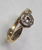 18ct Gold Diamond Ring Size M