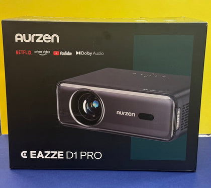 Aurzen EAZZE D1 Pro Home/Outdoor Projector | 1080p, HDR10, 4K Support Portable Projector EU
