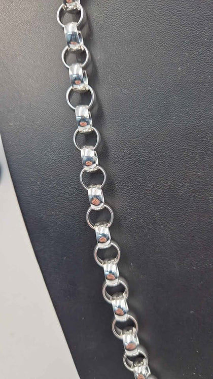 **BRAND NEW** 925 Sterling Silver Belcher Chain Necklace - 94.98 Grams - 28