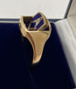9ct gold masonic swivel ring (V)