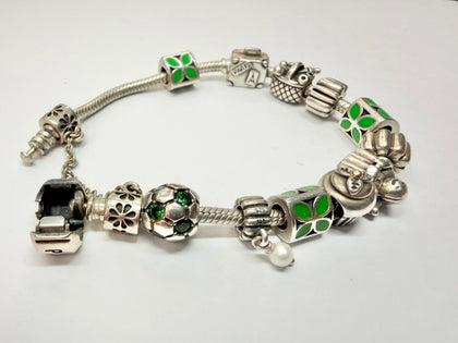 Pandora Snake Bracelet with 11 charms