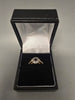 18ct Gold Ring 750 3.56G Size K with blue/black stone