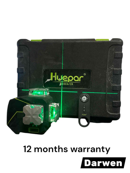 Huepar S03CG Laser Level + Case and battery