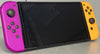 Nintendo Switch OLED Console Purple/Orange Joy-con's & Carry Case ** Unboxed **