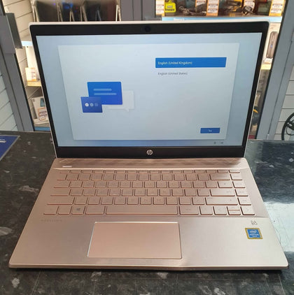 HP Pavilion 14-CE0523, Windows 11,  Intel Pentium Gold 4417U, 4GB RAM, 128GB SSD, 14