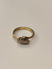 9ct Gold Moissanite Ring - Size L