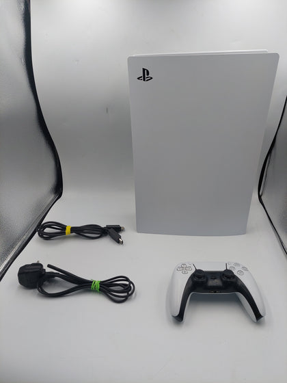 Playstation 5 Digital Edition Console, 825GB, White,  with one controller