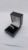 9ct Yellow Gold Gents Band Ring With Stones - 2.94 Grams - Size Y