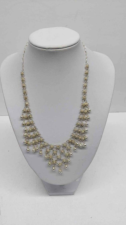 925 Sterling Silver Indian Style Chain Necklace - 18